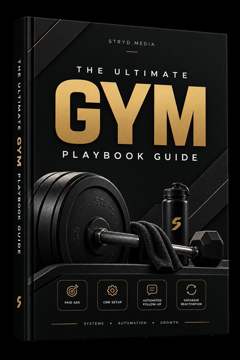 The Ultimate Gym Playbook Guide — printed book mockup